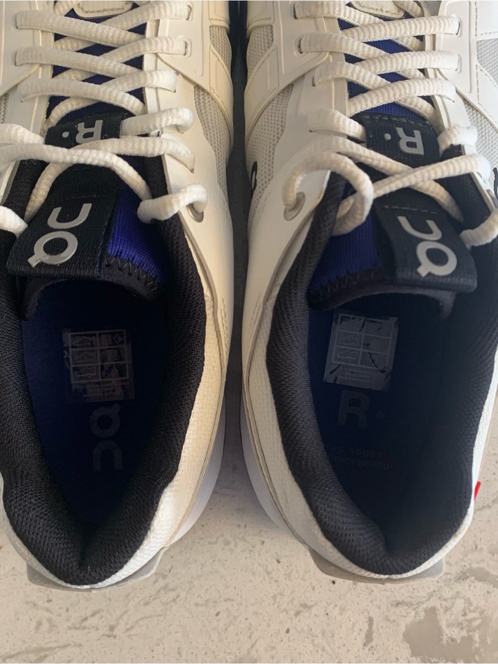 On Running The Roger Clubhouse Pro Undyed Indigo White Blue Women Sz 10 Tennis - Picture 9 of 10